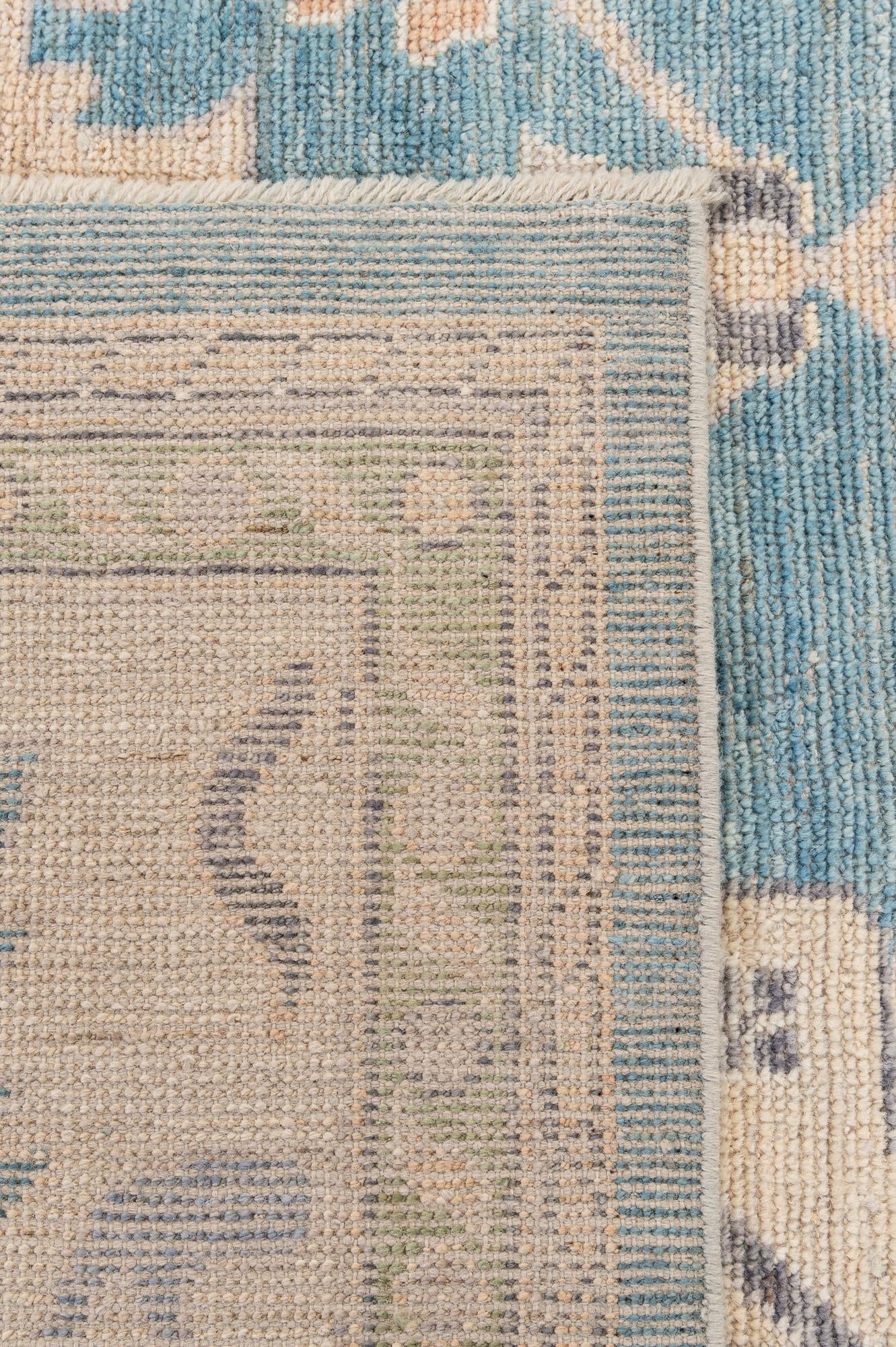 9' 4 x 11' 9 Hand Knotted Oushak Wool Rug