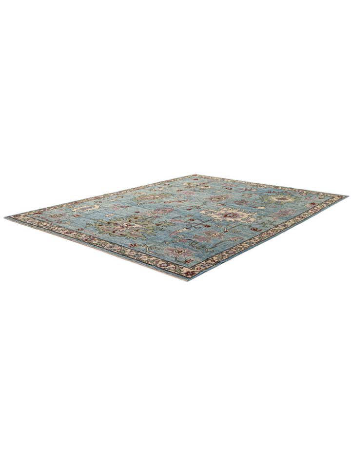 10' 3 x 13' 9 Hand Knotted Oushak Wool Rug