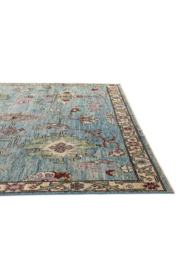 Detail image of 10' 3 x 13' 9 Hand Knotted Oushak Wool Rug