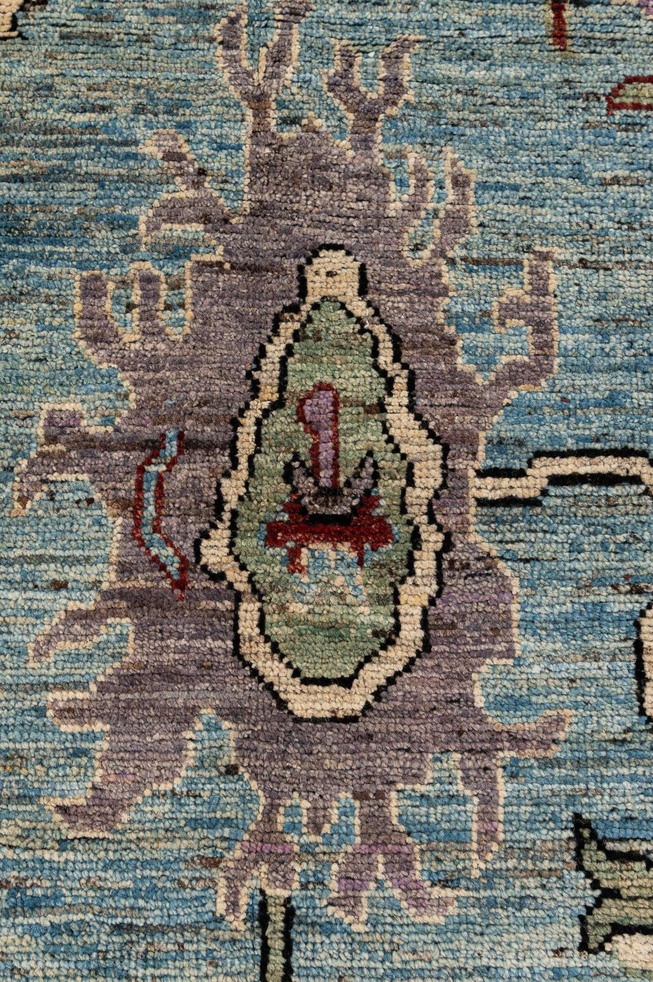 10' 3 x 13' 9 Hand Knotted Oushak Wool Rug