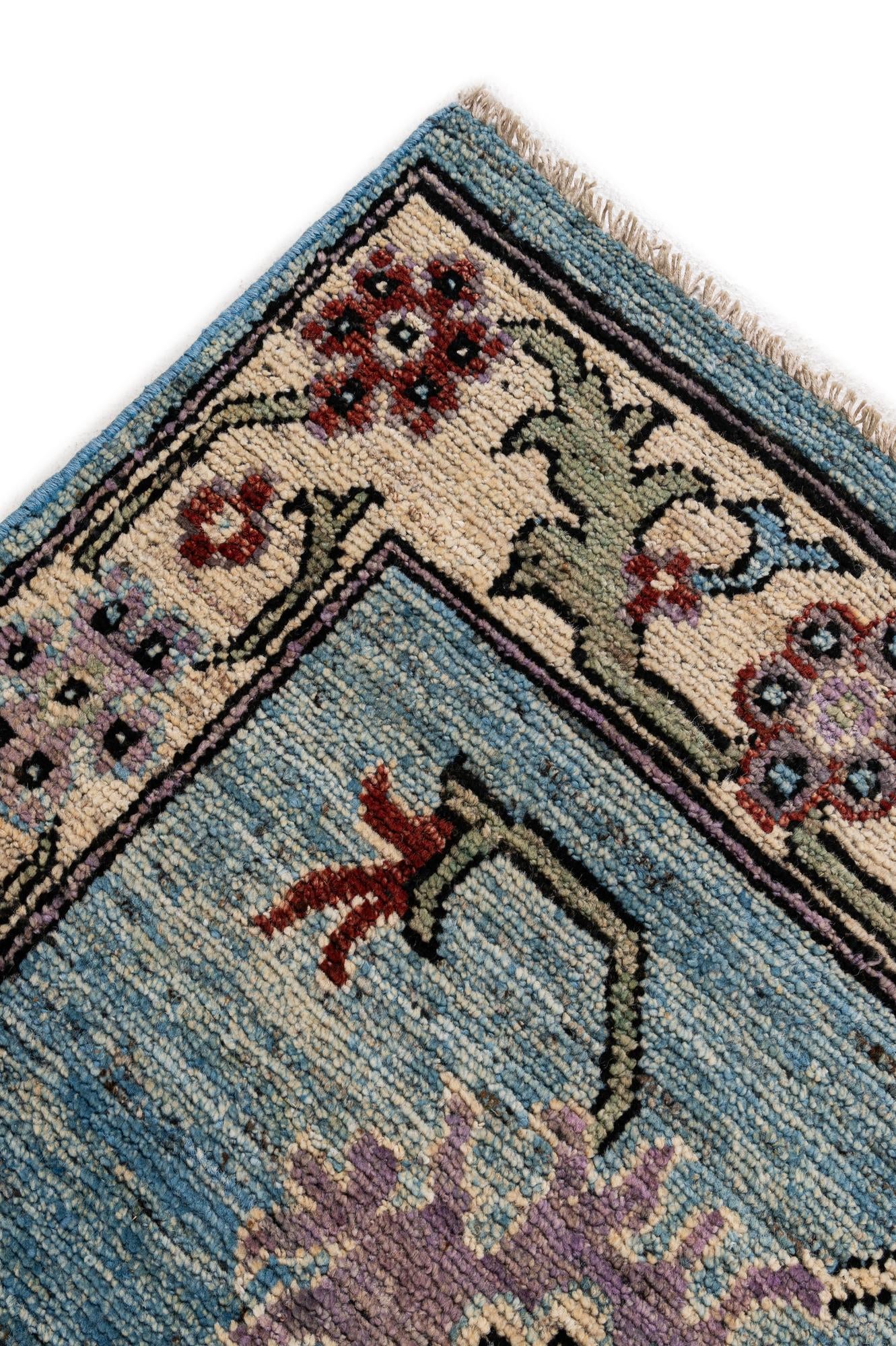 10' 3 x 13' 9 Hand Knotted Oushak Wool Rug