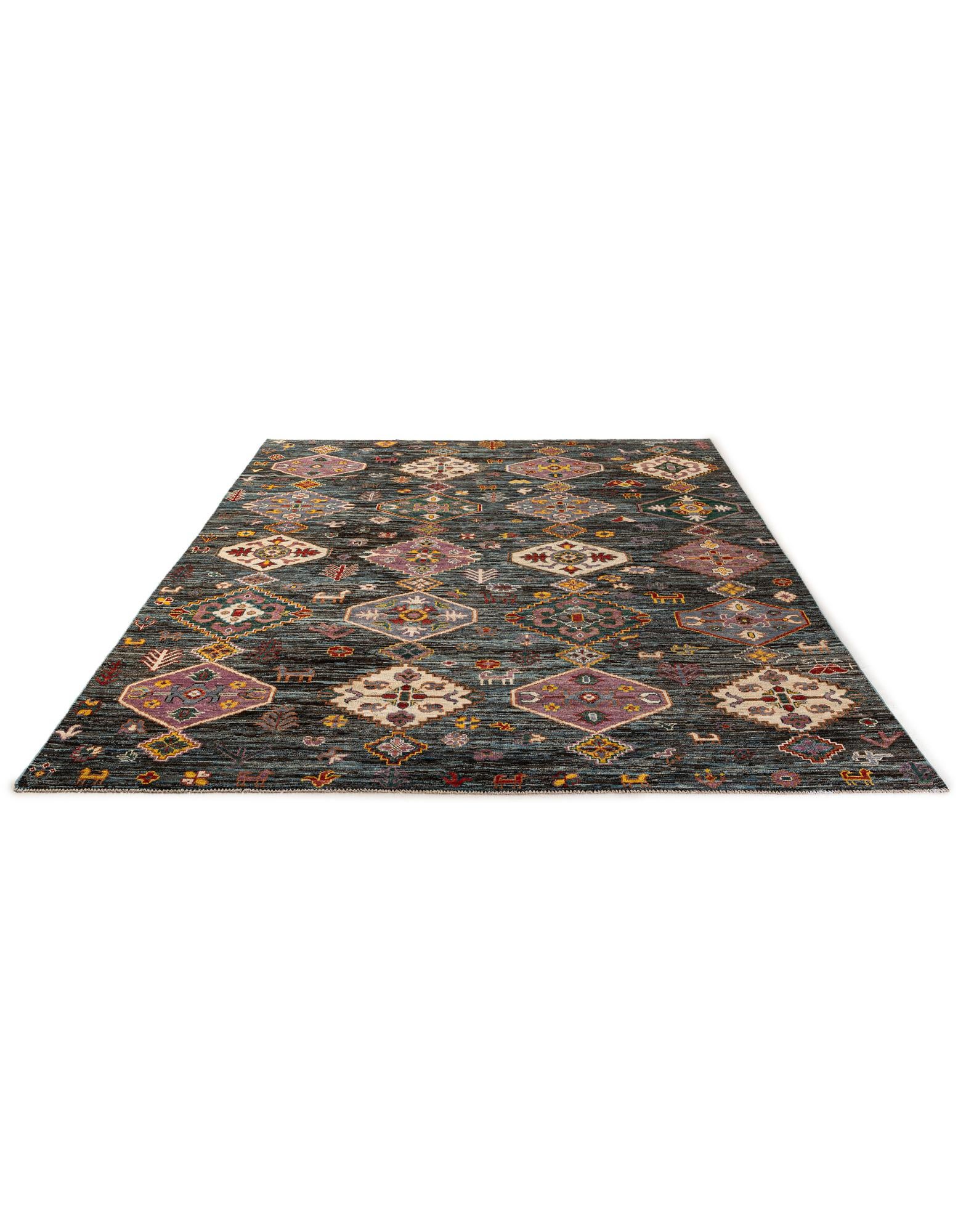 10' 7 x 13' 11 Hand Knotted Oushak Wool Rug