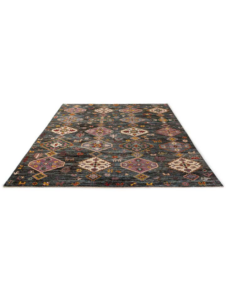 10' 7 x 13' 11 Hand Knotted Oushak Wool Rug