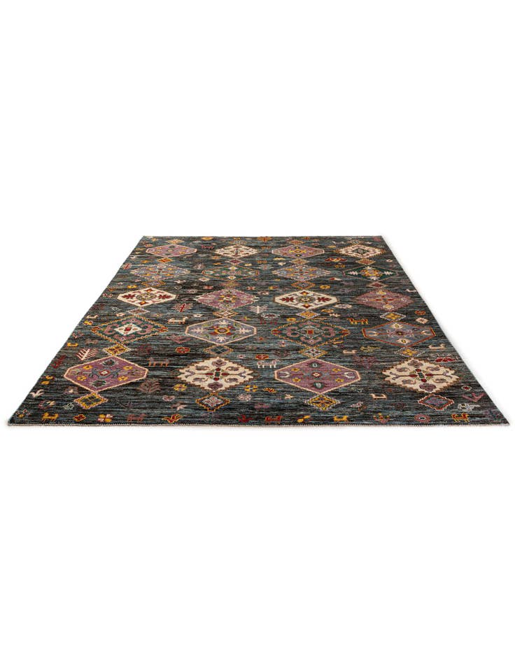 Detail image of 10' 7 x 13' 11 Hand Knotted Oushak Wool Rug