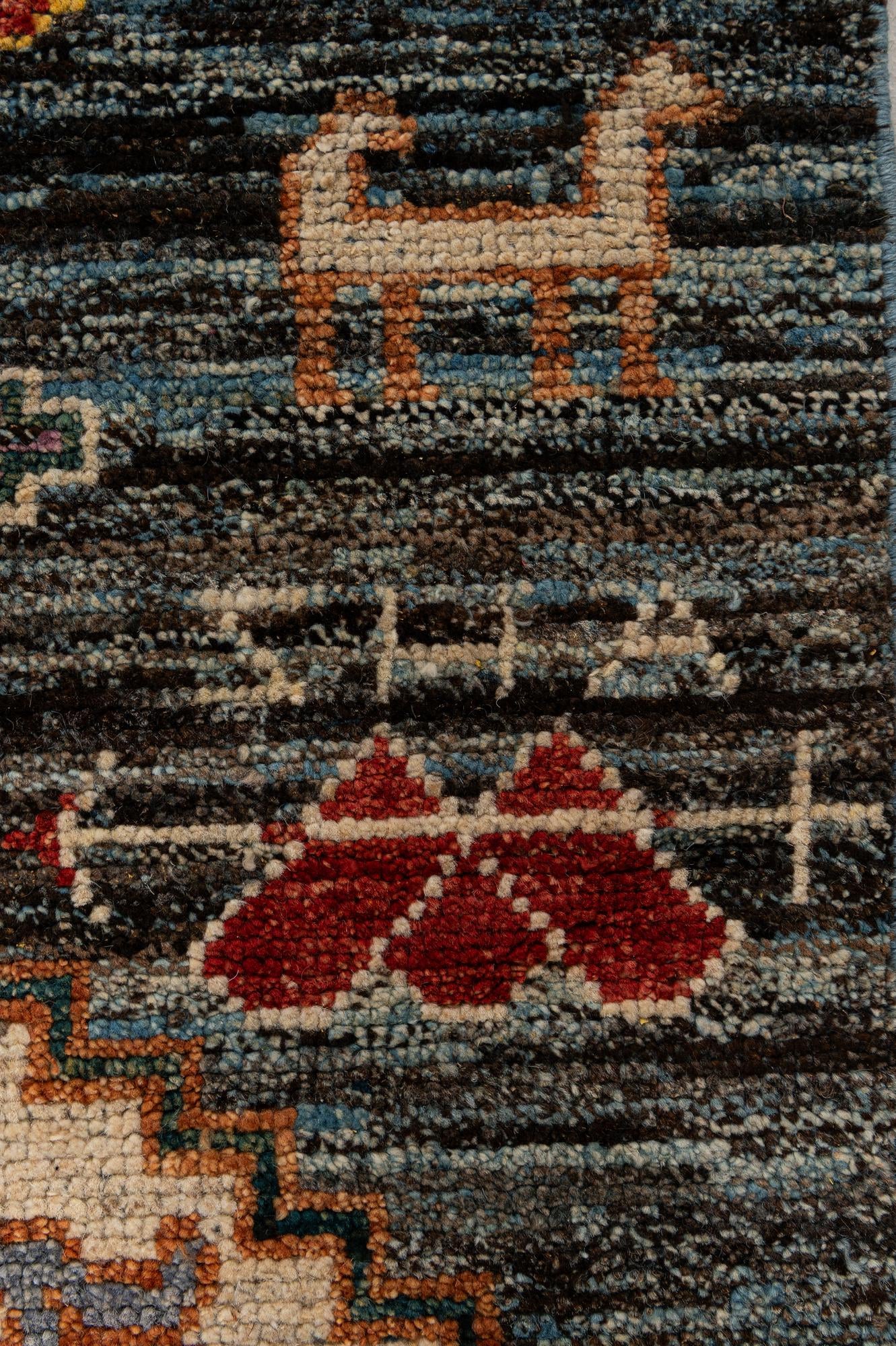 10' 7 x 13' 11 Hand Knotted Oushak Wool Rug