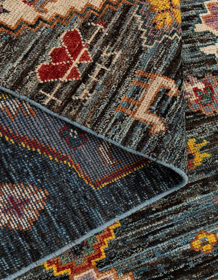 Detail image of 10' 7 x 13' 11  Hand Knotted Oushak Wool Rug