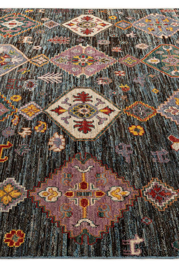 Detail image of 10' 7 x 13' 11 Hand Knotted Oushak Wool Rug