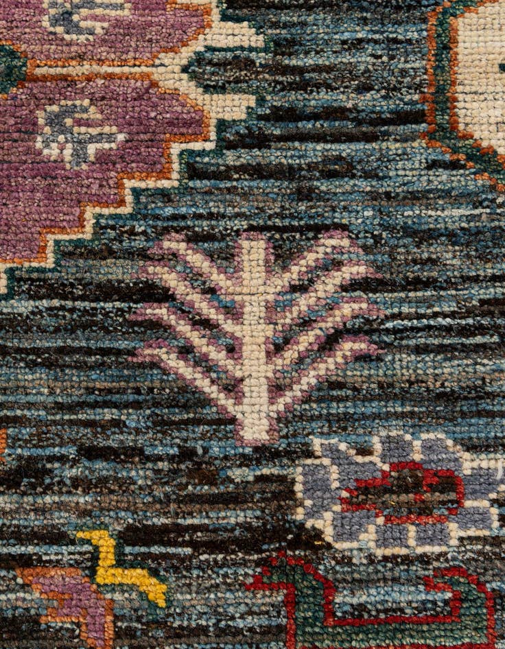 Detail image of 10' 7 x 13' 11  Hand Knotted Oushak Wool Rug
