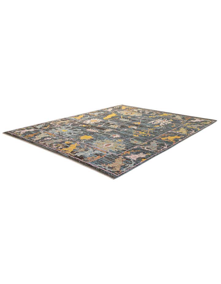 10' 7 x 14' 1 Hand Knotted Oushak Wool Rug