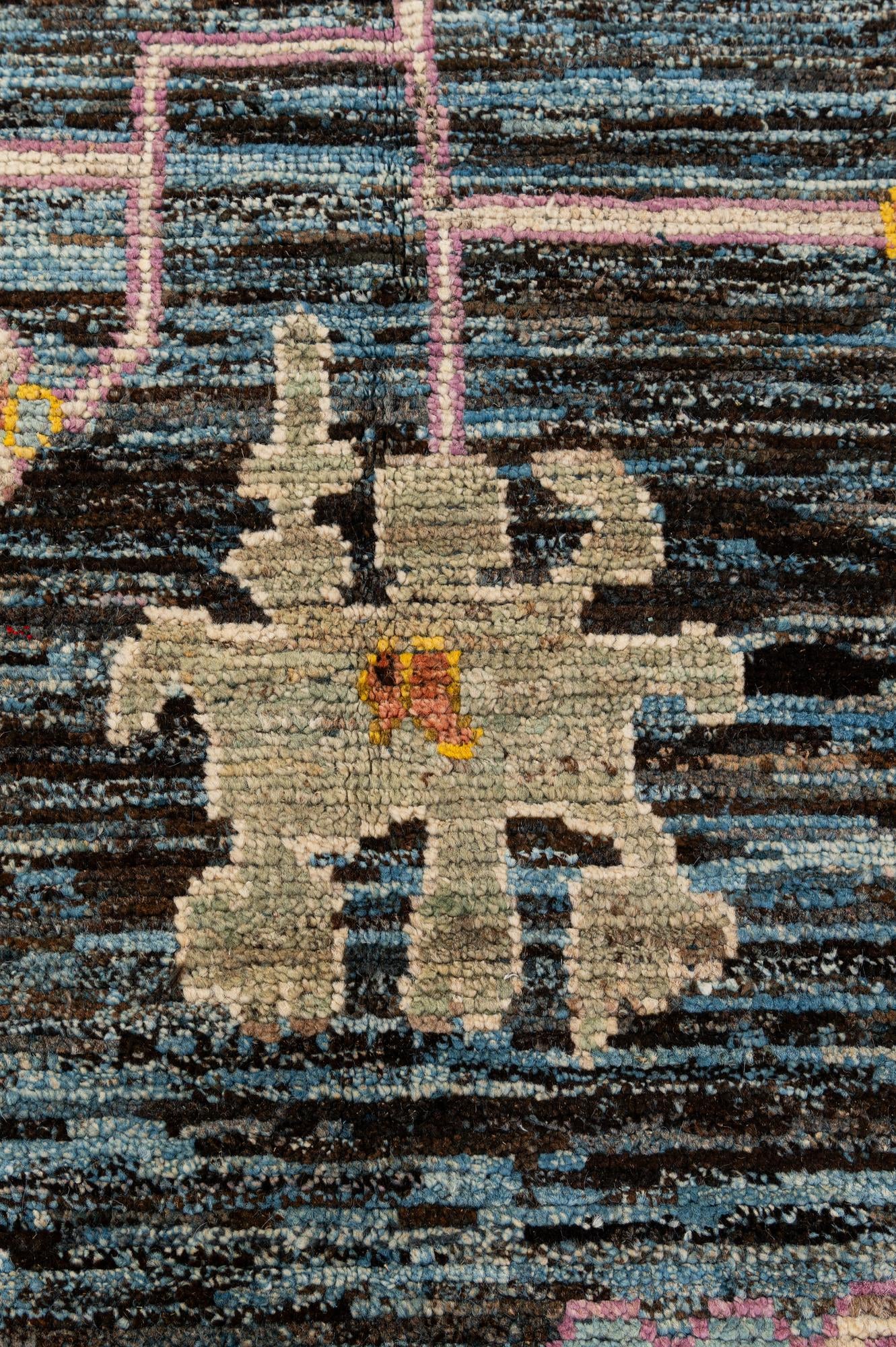 10' 7 x 14' 1 Hand Knotted Oushak Wool Rug