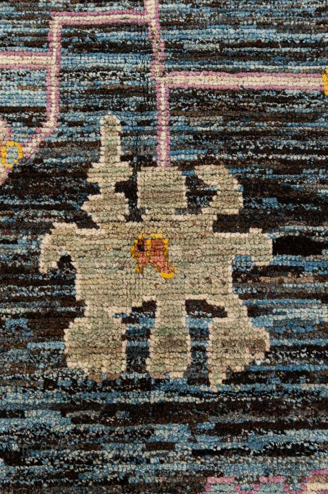 10' 7 x 14' 1 Hand Knotted Oushak Wool Rug