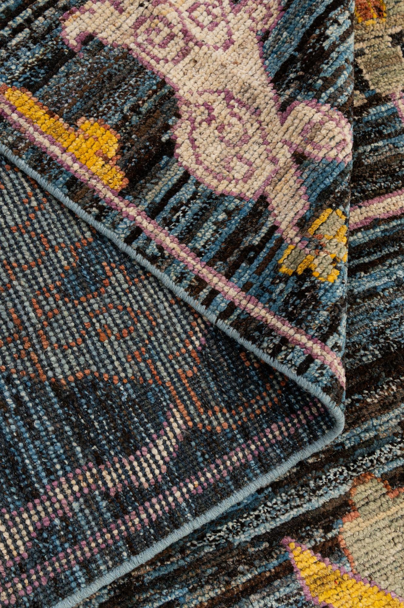 10' 7 x 14' 1 Hand Knotted Oushak Wool Rug