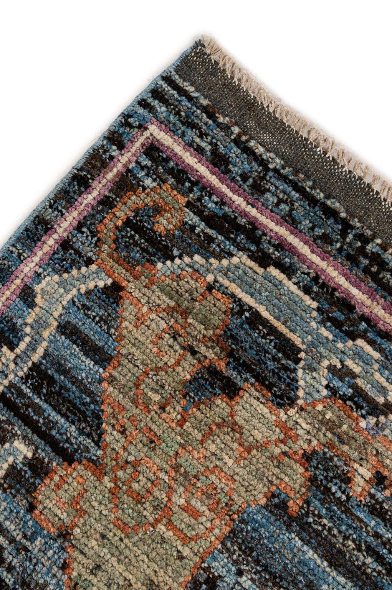 10' 7 x 14' 1 Hand Knotted Oushak Wool Rug