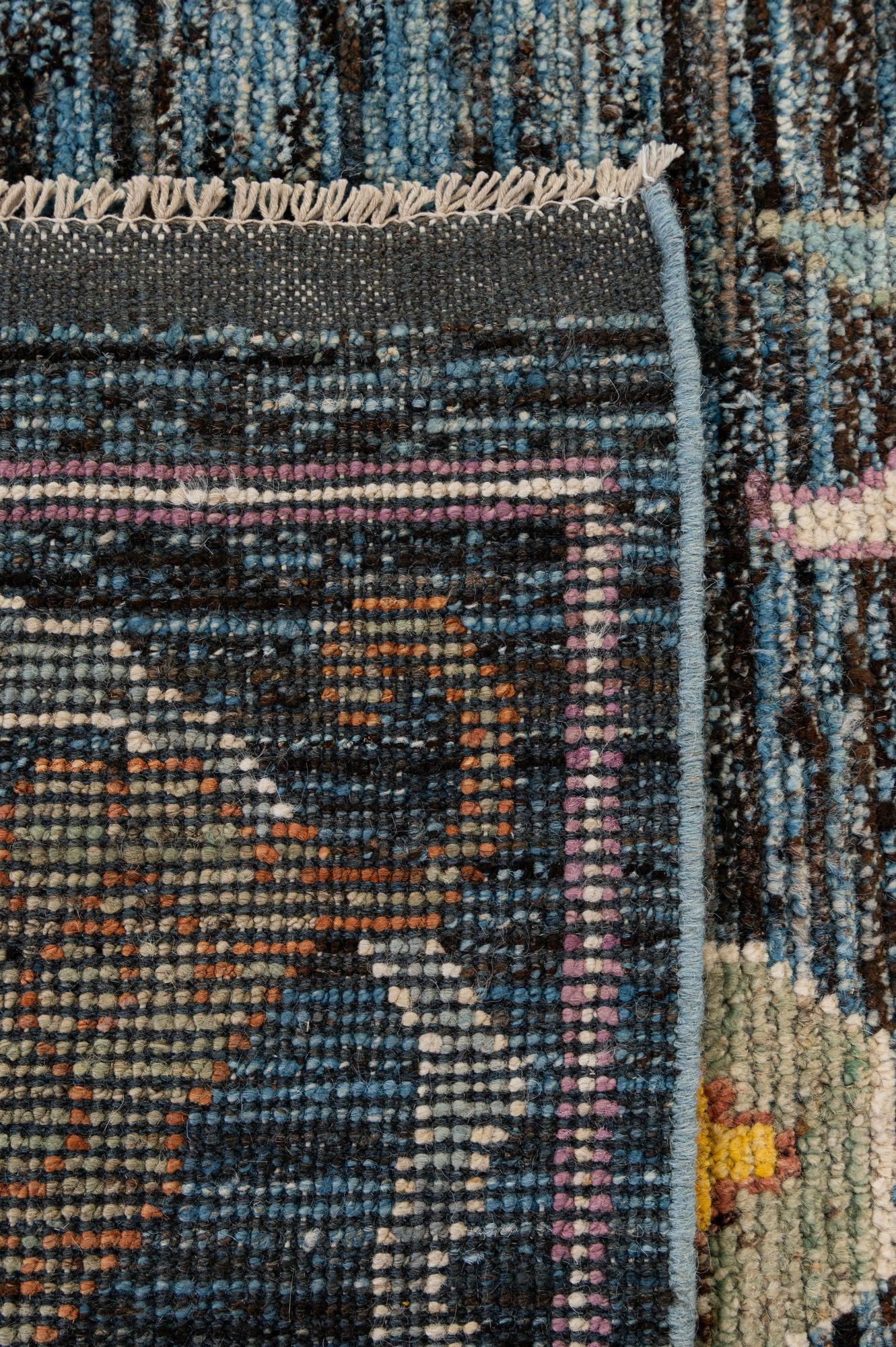 10' 7 x 14' 1 Hand Knotted Oushak Wool Rug