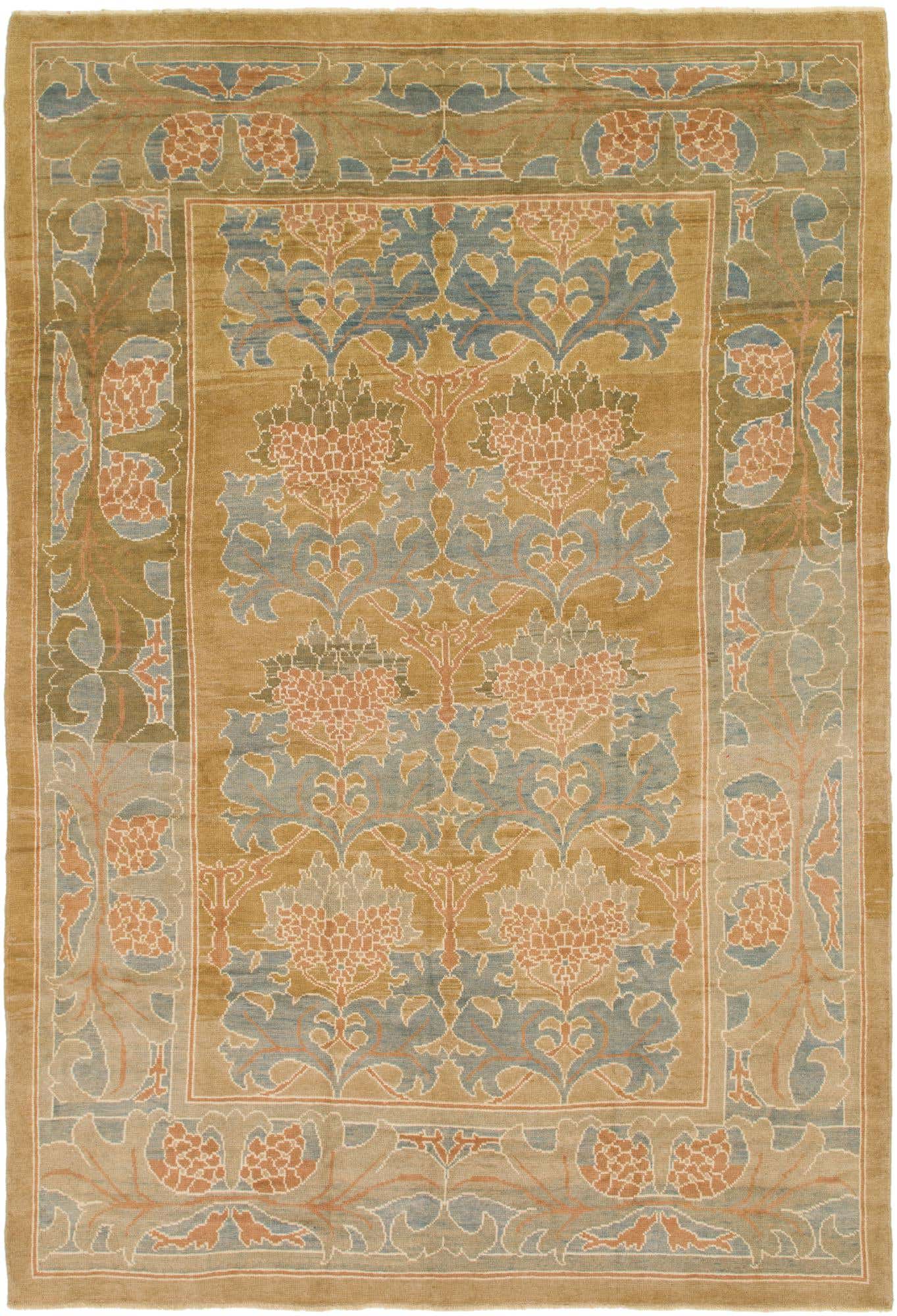10' 5 x 15' 7 Hand Knotted Oushak Wool Rug