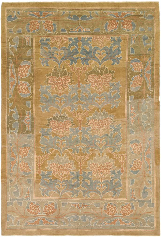 10' 5 x 15' 7 Hand Knotted Oushak Wool Rug