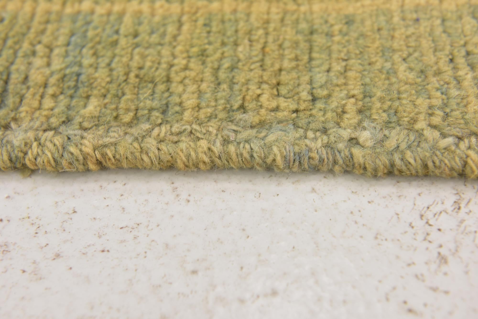 7' x 9' 9 Hand Knotted Oushak Wool Rug