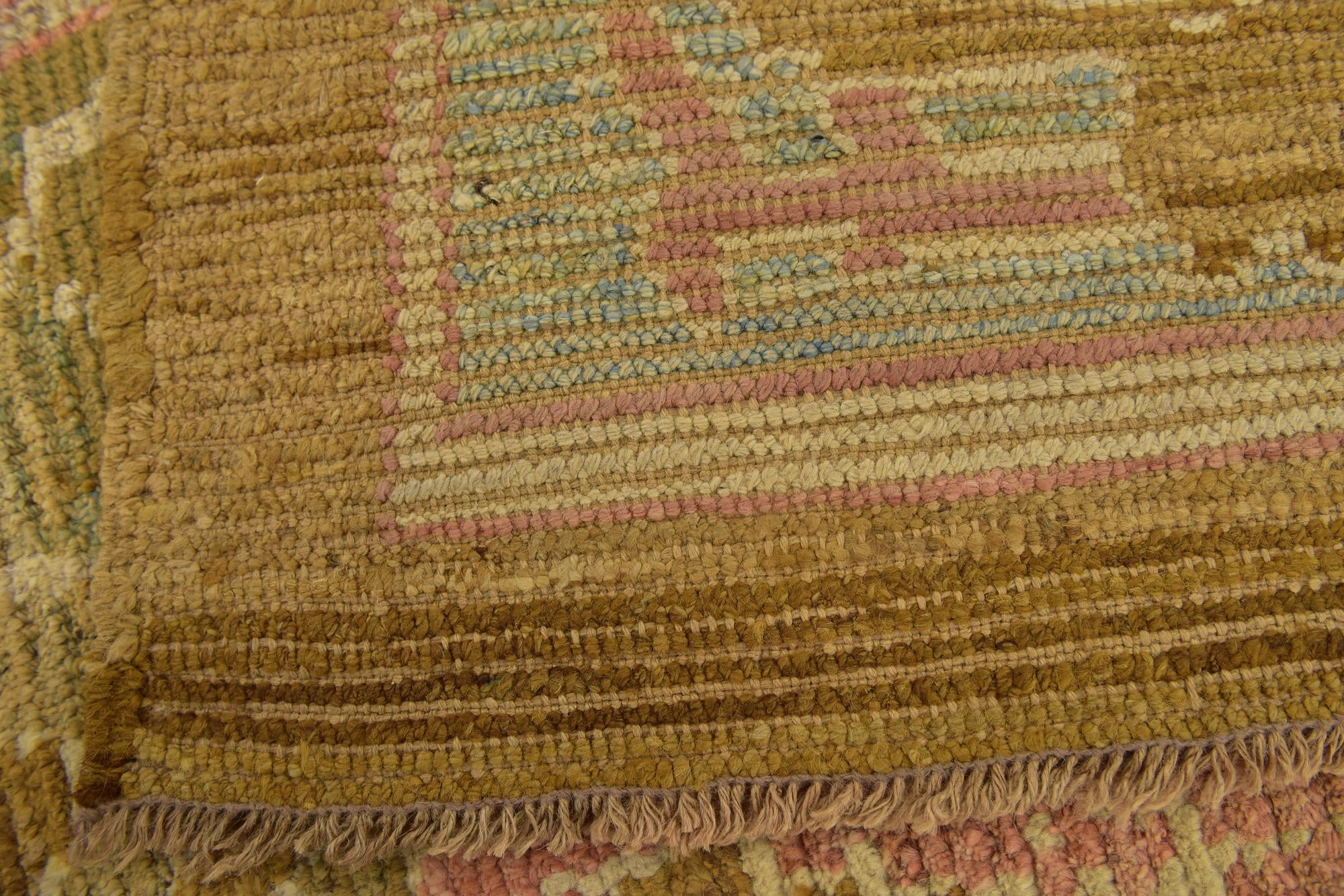 12' 9 x 14' 4 Hand Knotted Oushak Wool Rug