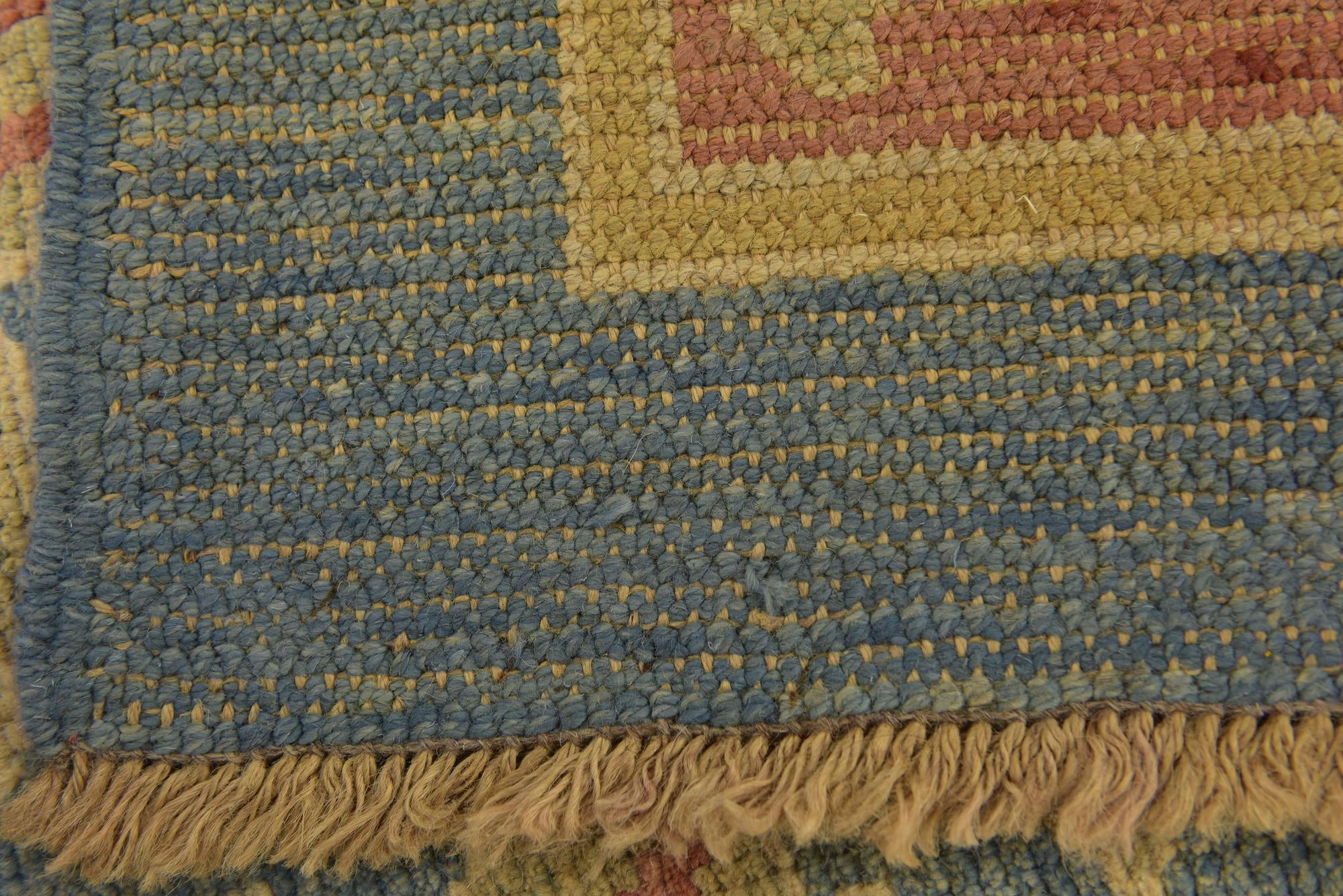 10' 2 x 14' 3 Hand Knotted Oushak Wool Rug