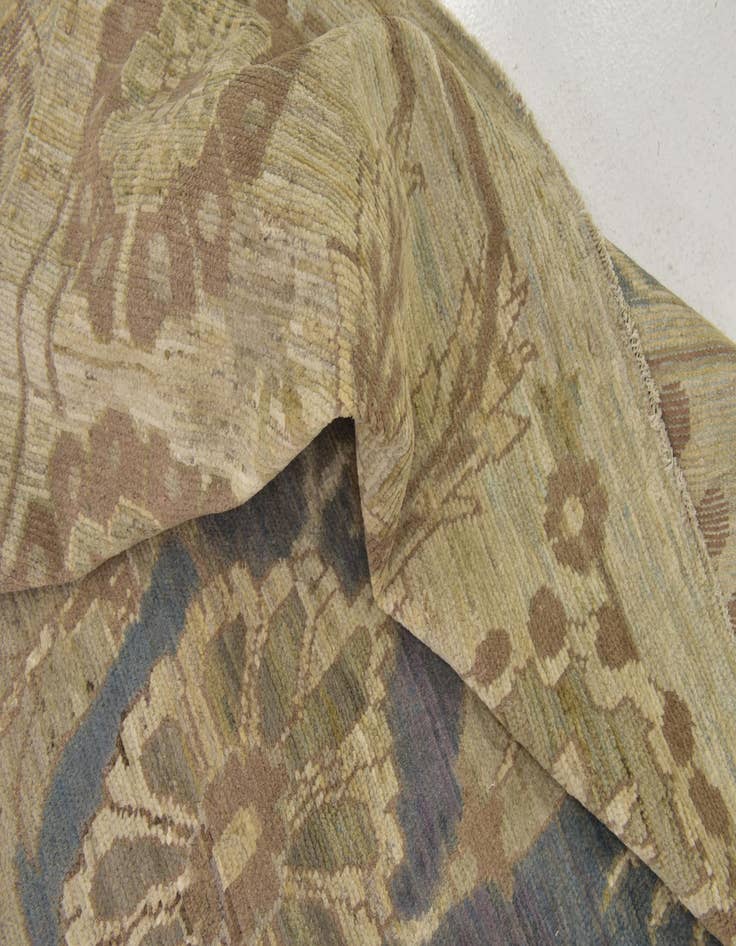 Detail image of 12' 9 x 18' 8  Hand Knotted Oushak Rug