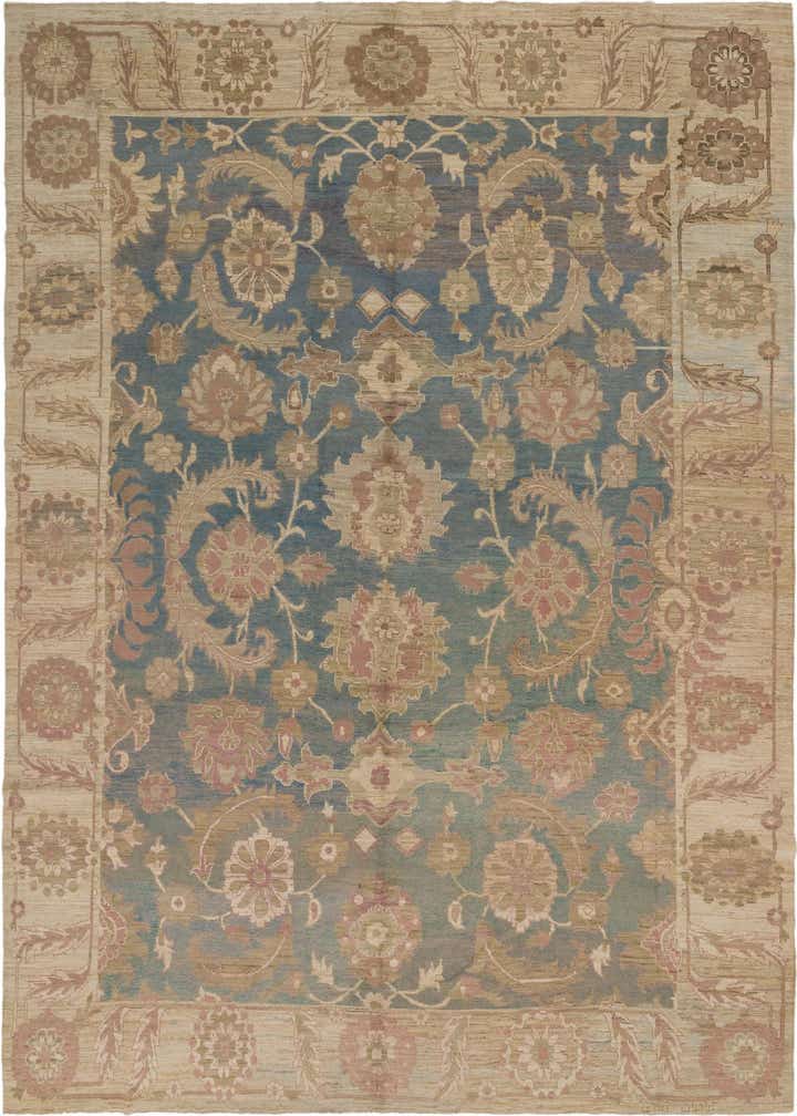 12' 9 x 18' 8 Hand Knotted Oushak Rug
