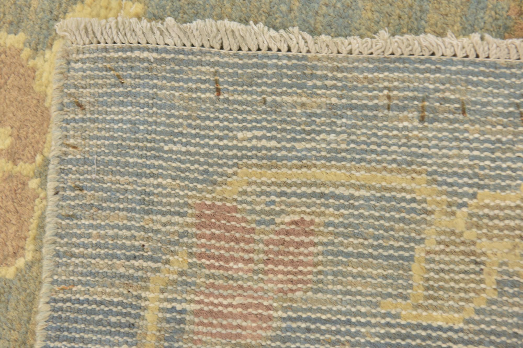11' 9 x 15' 9 Hand Knotted Oushak Wool Rug
