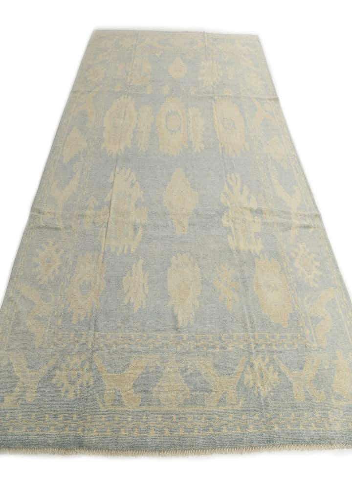 9' x 11' 1 Hand Knotted Oushak Wool Rug
