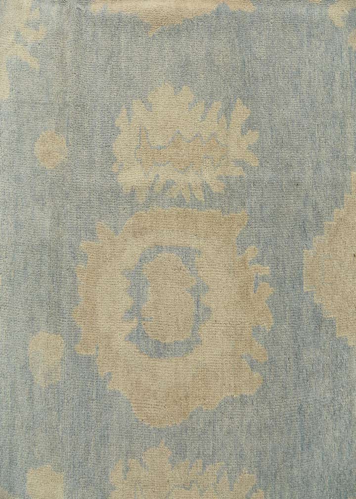 9' x 11' 1 Hand Knotted Oushak Wool Rug