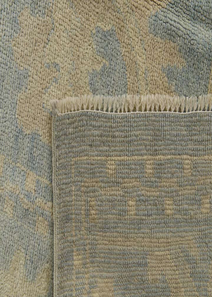 9' x 11' 1 Hand Knotted Oushak Wool Rug