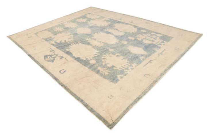 9' 2 x 11' 3 Hand Knotted Oushak Wool Rug