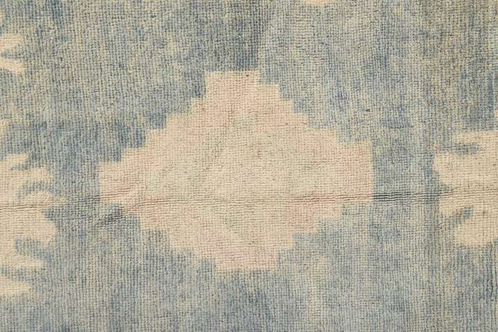 9' 2 x 11' 3 Hand Knotted Oushak Wool Rug