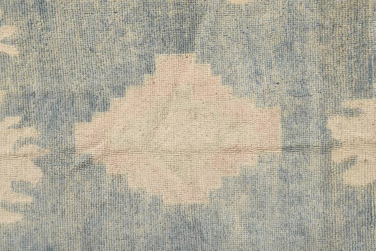 Detail image of 9' 2 x 11' 3 Hand Knotted Oushak Wool Rug