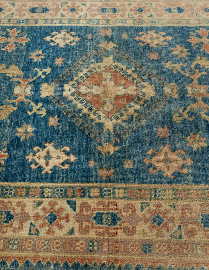 3' 4 x 4' 10 Hand Knotted Oushak Wool Rug