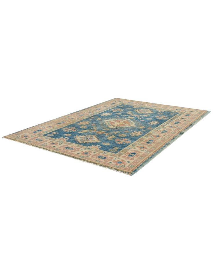 Detail image of 3' 4 x 4' 10 Hand Knotted Oushak Wool Rug