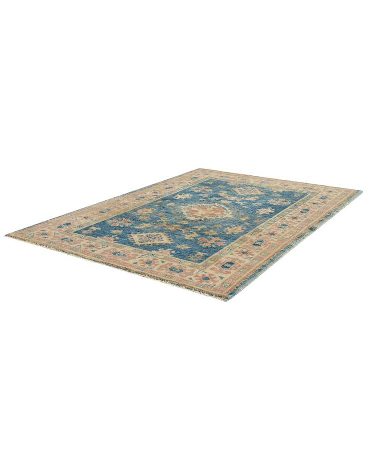 Detail image of 3' 4 x 4' 10 Hand Knotted Oushak Wool Rug
