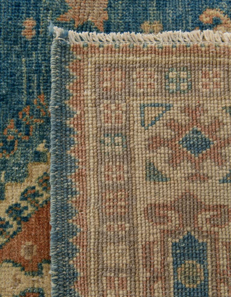 Detail image of 3' 4 x 4' 10 Hand Knotted Oushak Wool Rug