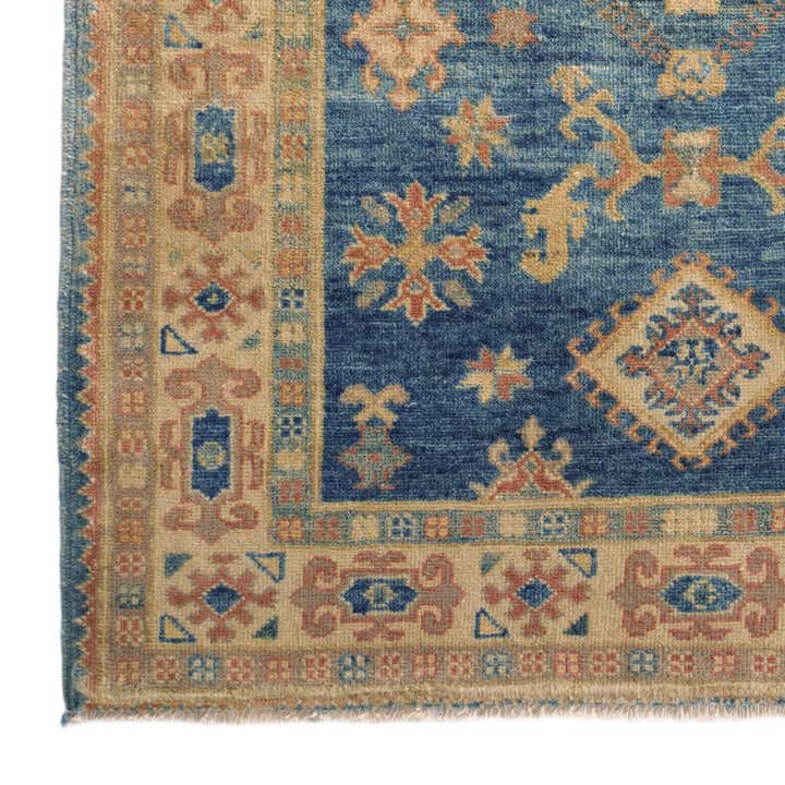 3' 4 x 4' 10 Hand Knotted Oushak Wool Rug