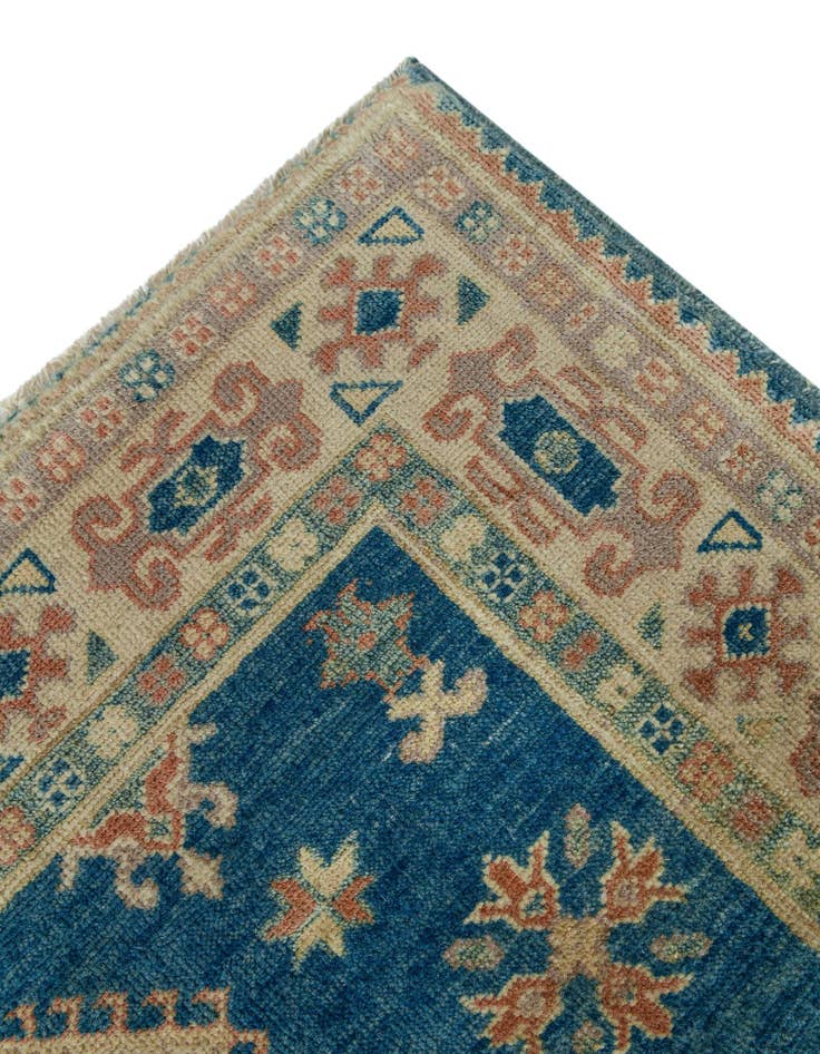 Detail image of 3' 4 x 4' 10 Hand Knotted Oushak Wool Rug