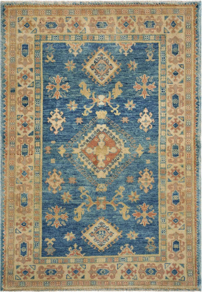 Detail image of 3' 4 x 4' 10 Hand Knotted Oushak Wool Rug