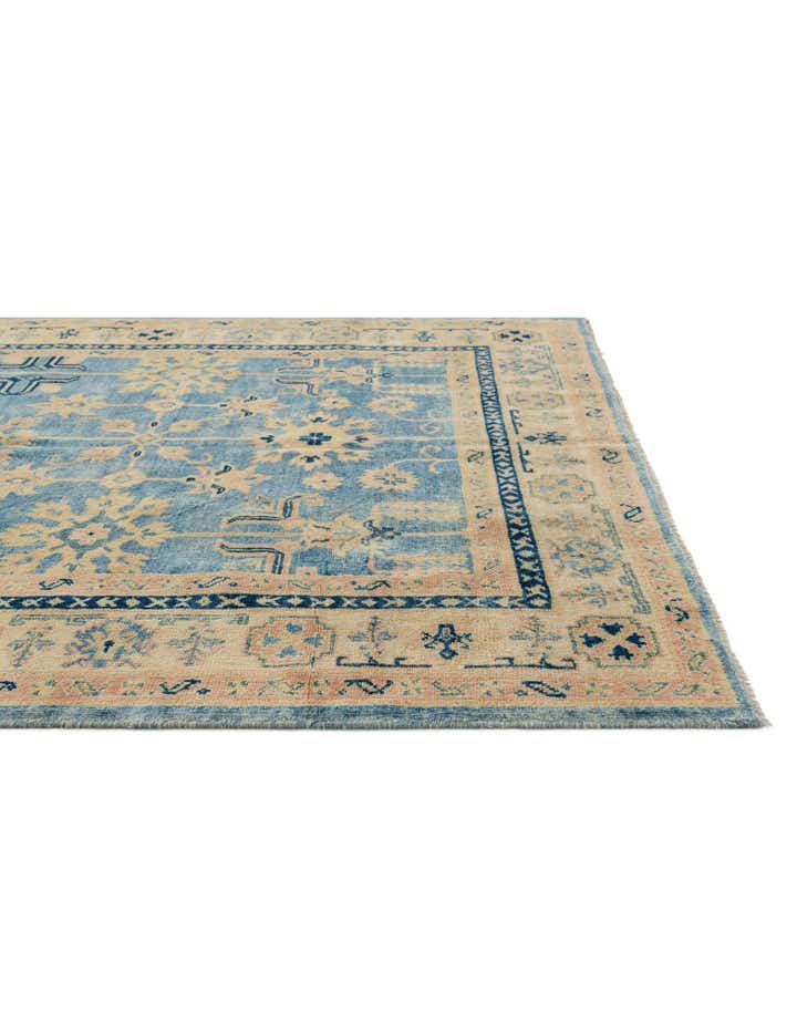 5' 2 x 7' 10 Hand Knotted Oushak Wool Rug