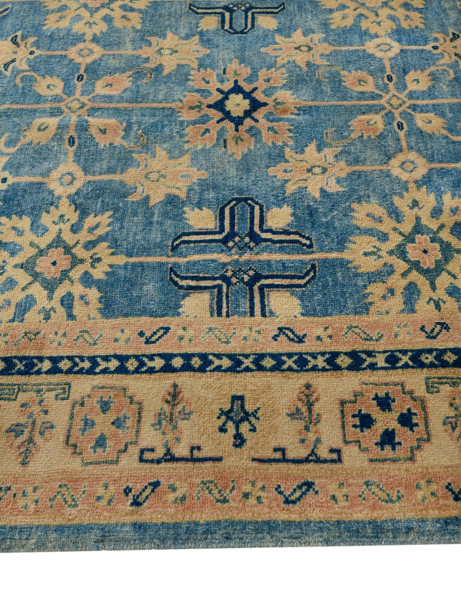5' 2 x 7' 10 Hand Knotted Oushak Wool Rug