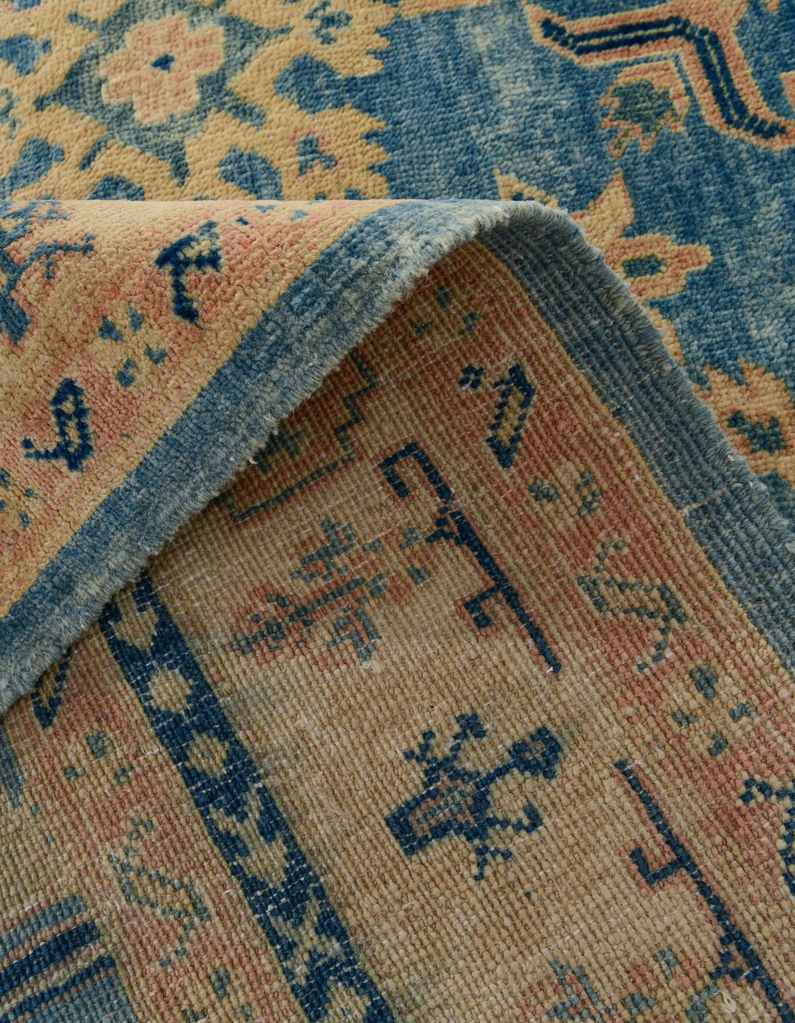 5' 2 x 7' 10 Hand Knotted Oushak Wool Rug