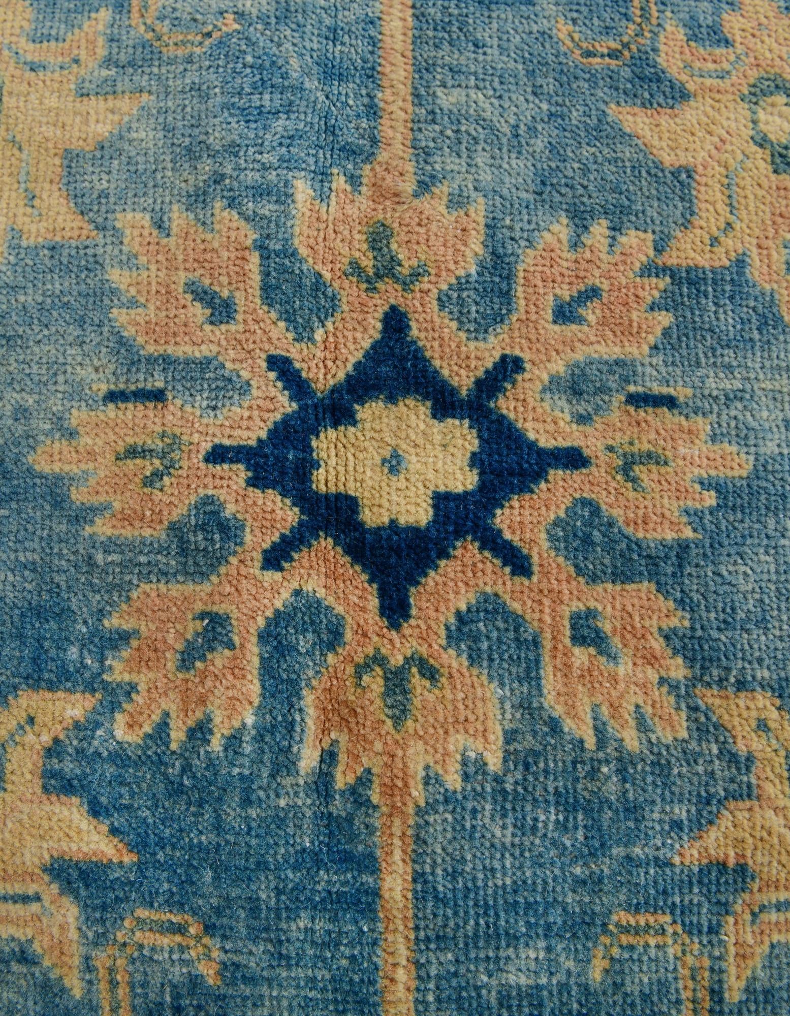 5' 2 x 7' 10 Hand Knotted Oushak Wool Rug