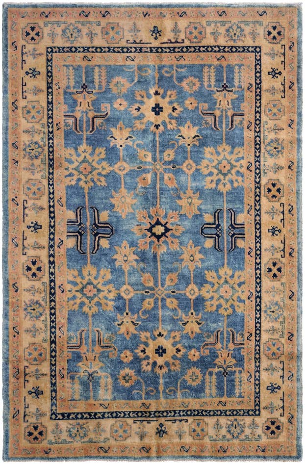 Detail image of 5' 2 x 7' 10 Hand Knotted Oushak Wool Rug