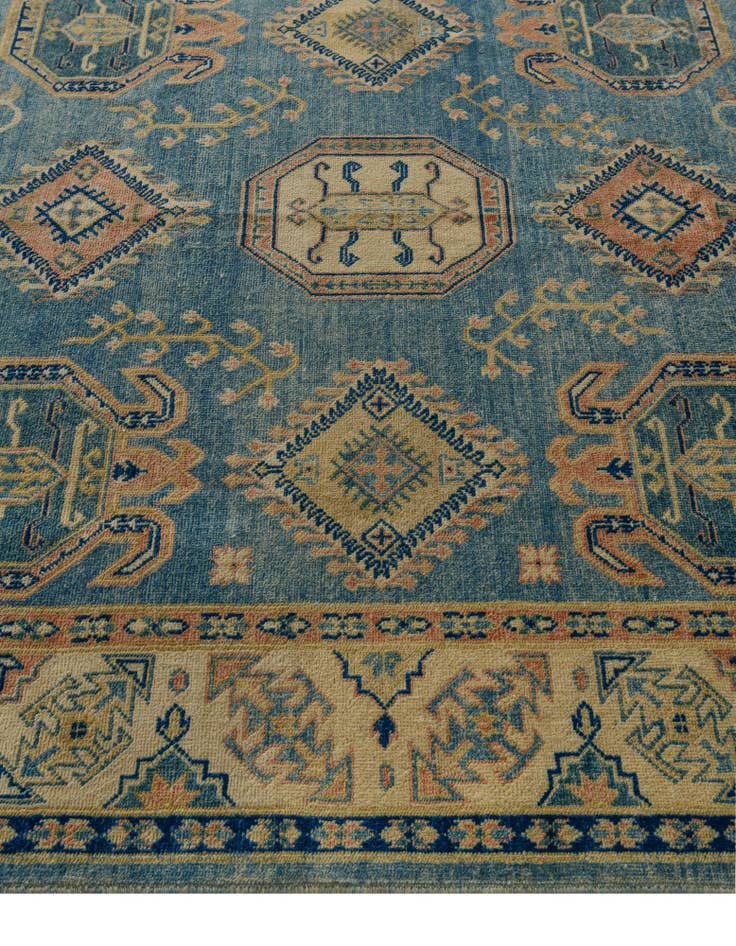 Detail image of 6' 1 x 8' 11  Hand Knotted Oushak Wool Rug