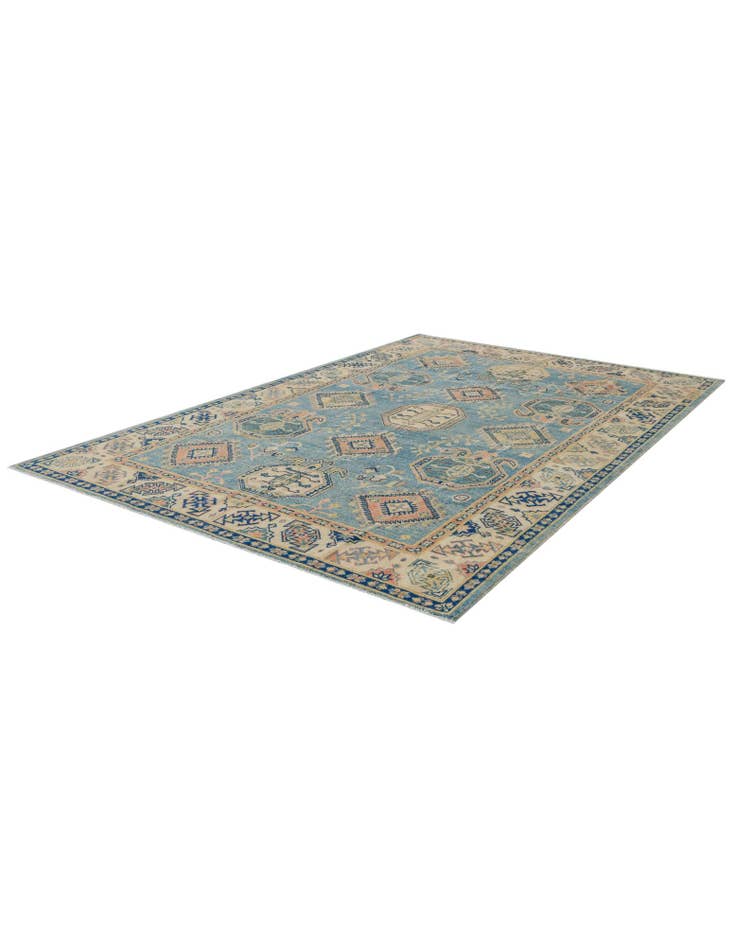 Detail image of 6' 1 x 8' 11 Hand Knotted Oushak Wool Rug