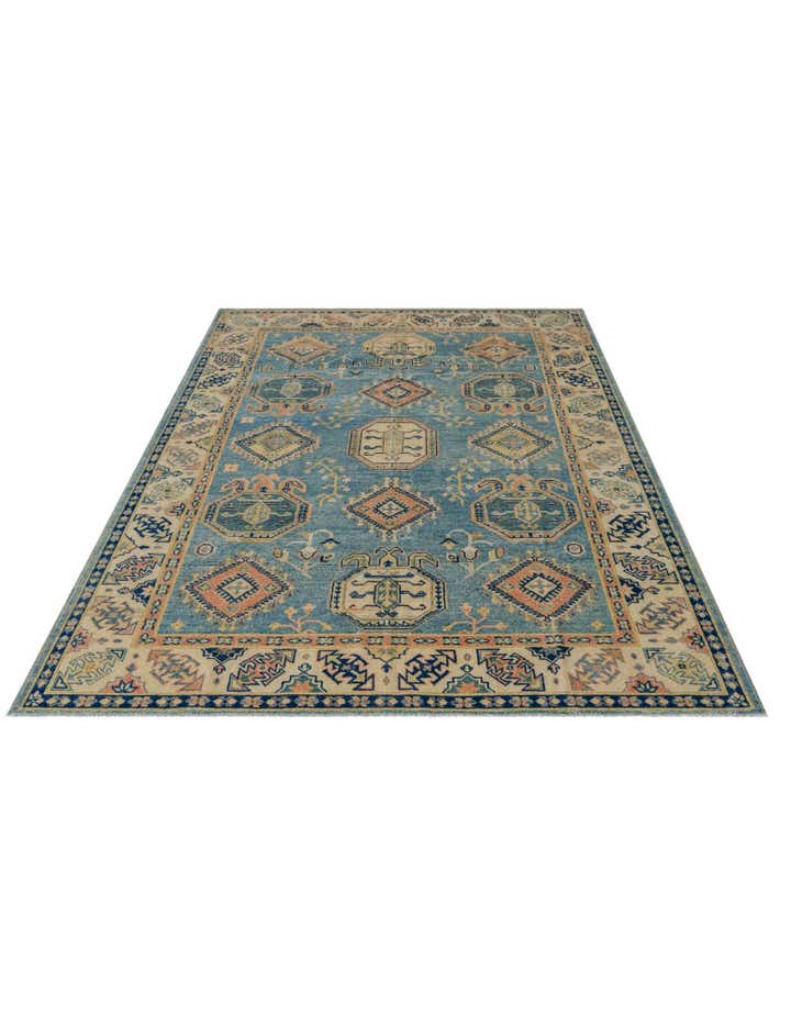 6' 1 x 8' 11 Hand Knotted Oushak Wool Rug