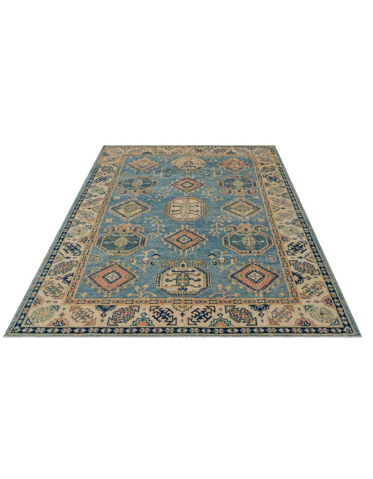 Detail image of 6' 1 x 8' 11 Hand Knotted Oushak Wool Rug