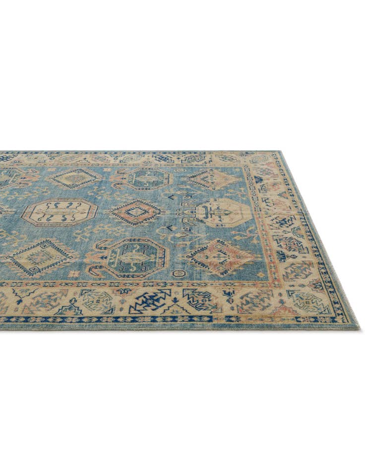 Detail image of 6' 1 x 8' 11 Hand Knotted Oushak Wool Rug