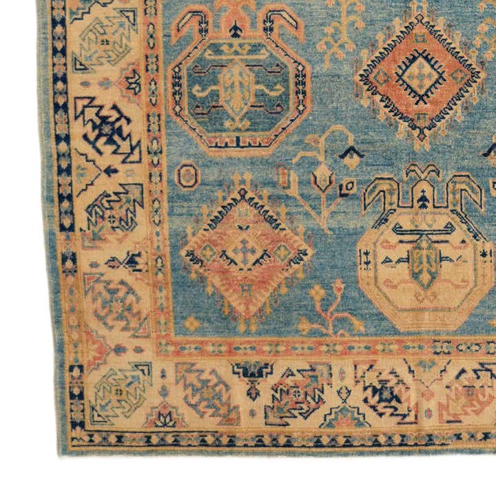 6' 1 x 8' 11 Hand Knotted Oushak Wool Rug
